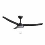 Lucia Ceiling Fan Helix56 Matt Black 56in