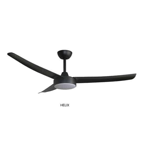 Lucia Ceiling Fan Helix56 Matt Black 56in