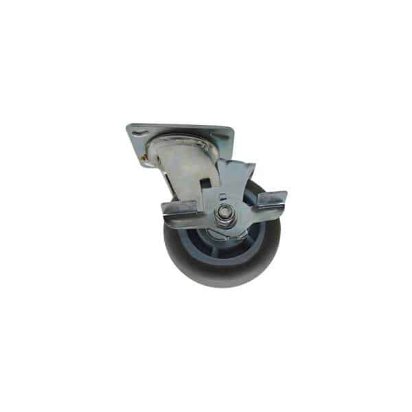 Brad Rubber Caster w/ Brake 6inX2in