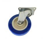 Brad Rubber Caster Swivel Blue 3in