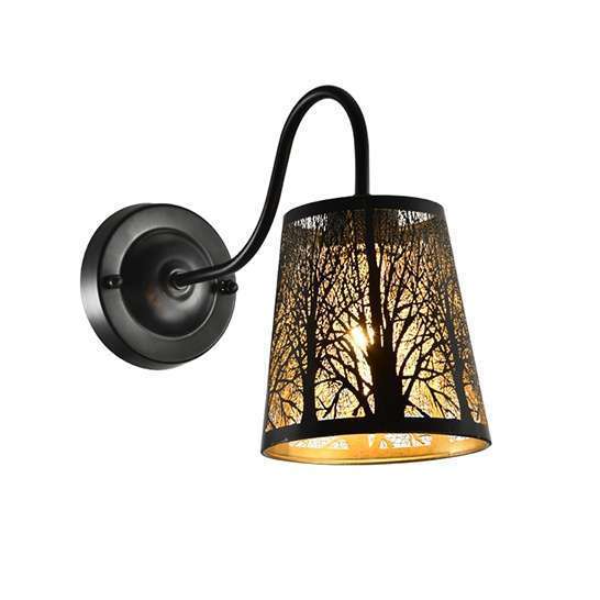 Wall Lamp Matt Black Silver Gold