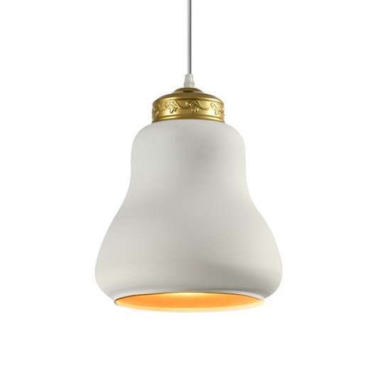 Drop Lamp Matt White Silver Gold