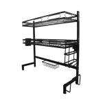 Kitchen Pro Drying Storage Rack Black 85cm