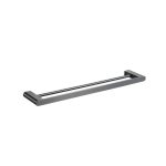 Cool Towel Bar Double Gun Grey