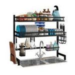 Kitchen Pro Drying Storage Rack Black 85cm