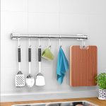 Kitchen Pro Wall Hook Rack Silver