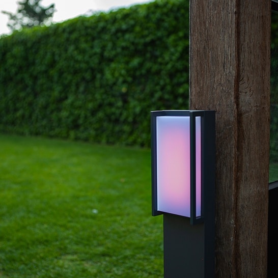 LUTEC, SMART, Qubo, Garden, Lamp, Dark, Grey