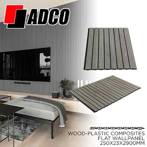 ADCO - Wood plastic composites flat wallpanel 250x23x2900mm