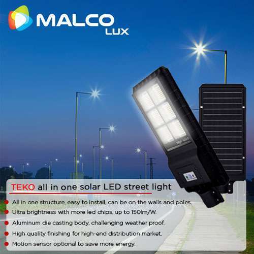 MALCO LUX - All in one solar LED street light